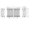 TERMA Oxford článkový radiátor 660 schéma