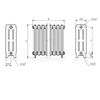 TERMA Oxford článkový radiátor 710 schéma