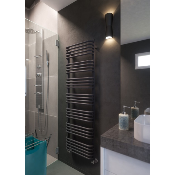 TERMA Alex Designheizkörper 1580x500 Farbe Modern Grey - Badezimmer