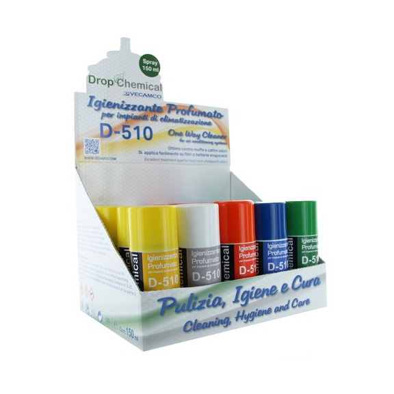 Vecamco D-510 parfümiertes Desinfektionsspray für Klimaanlage